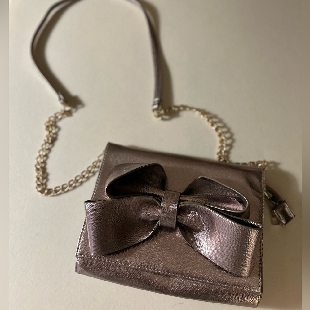 Deb and Dave small satchel purse - metallic